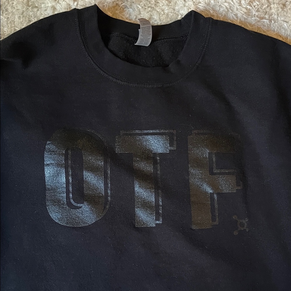 Orangetheory Black Crew Neck Sweater